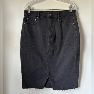 Gap‎ Denim Black Pencil  Skirt